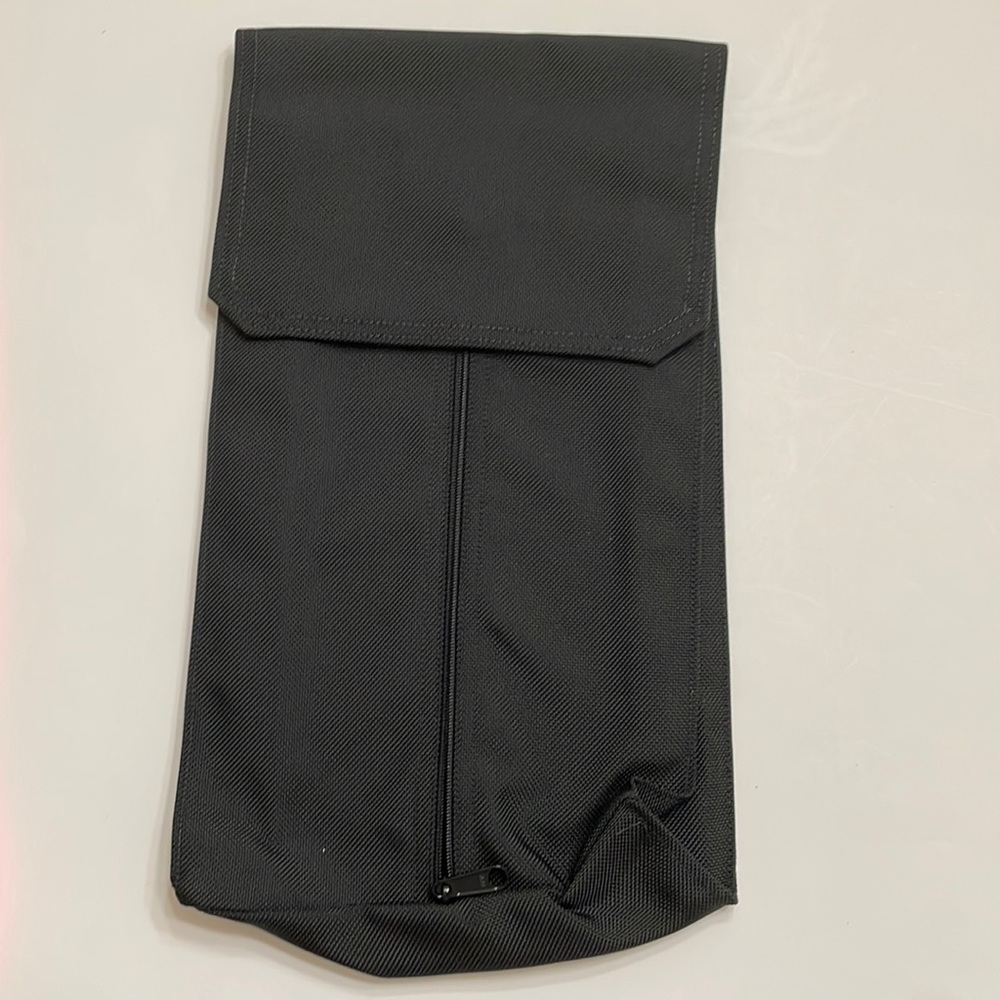 Lands’ End Shirt Case / Travel Bag Black Nylon Appox. 14”L x 8 3/4” W 3” D